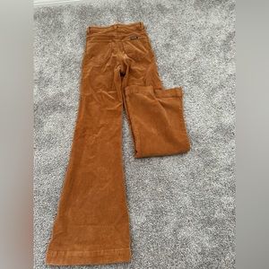 rollas, brown bell bottom corduroy pants. size 24.